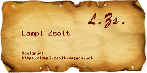 Lampl Zsolt névjegykártya